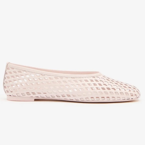 Reformation Shoes - Reformation Mesh Ballet Flats in Light Pink